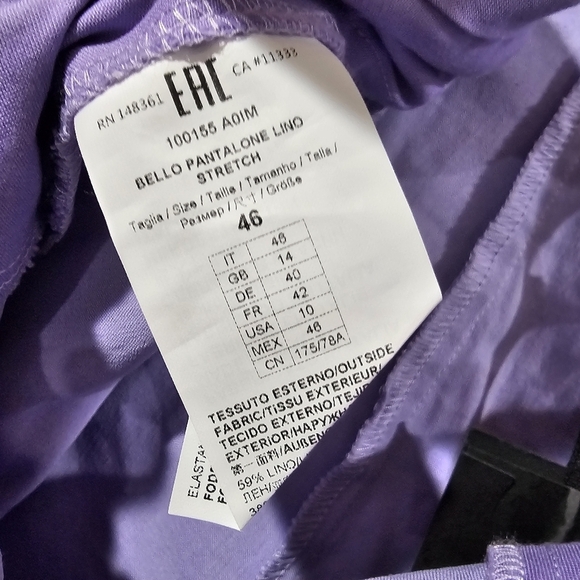 Pinko Crepe Stretch Lavender Suit - Picture 13 of 15